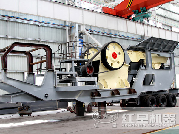 車載移動式石子破碎機 車載移動式石子破碎機