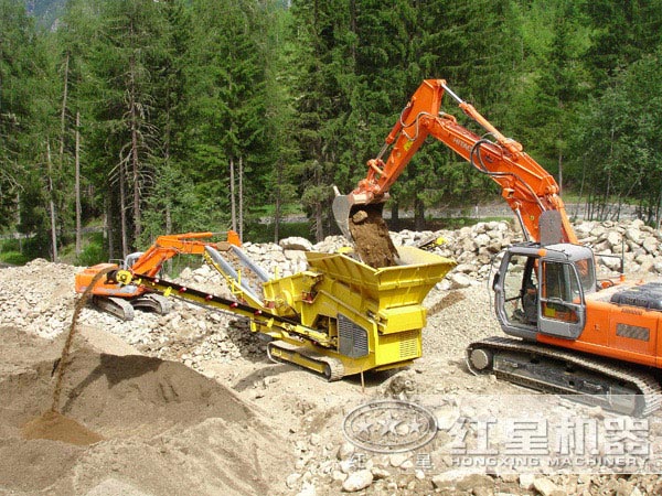 100噸移動破碎站