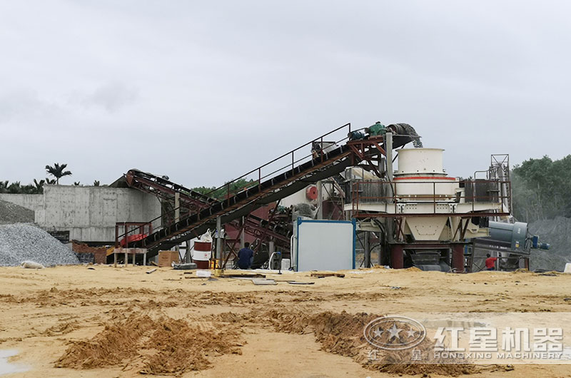 河卵石制沙現(xiàn)場實(shí)拍圖 河卵石制沙現(xiàn)場實(shí)拍圖