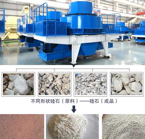 硅石制砂機加工成效圖 硅石制砂機加工成效圖