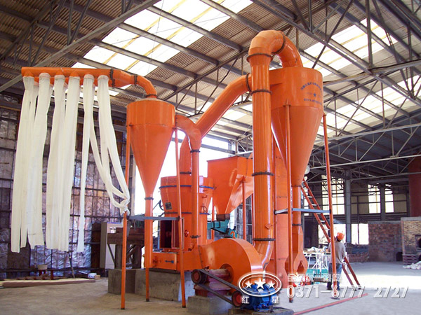 石膏粉磨粉生產(chǎn)線客戶現(xiàn)場