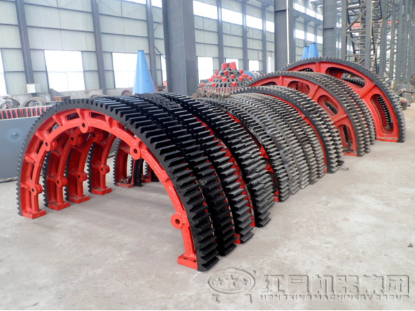 石英砂球磨機齒輪