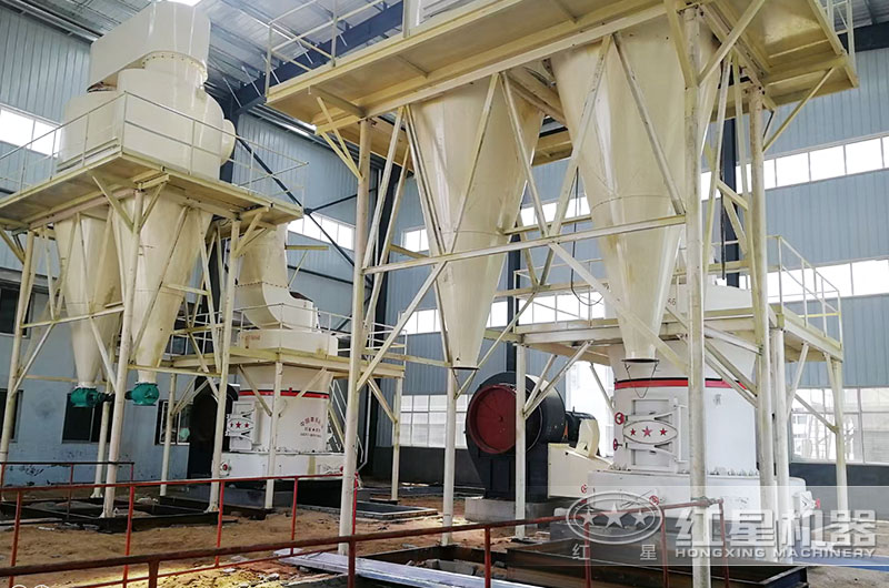 紅星雷蒙磨生產(chǎn)現(xiàn)場(chǎng)，深受用戶喜愛