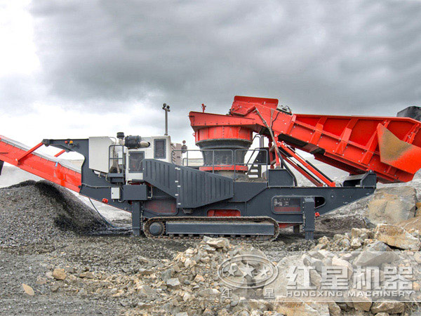 紅星機器移動破碎站現(xiàn)場圖 紅星機器移動破碎站現(xiàn)場圖