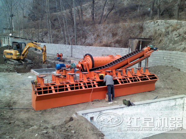 浮選工藝現(xiàn)場 浮選工藝現(xiàn)場