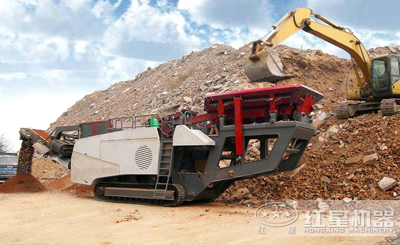 流動的打石子機(jī)現(xiàn)場工作圖 流動的打石子機(jī)現(xiàn)場工作圖