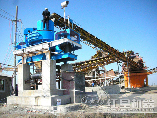 制砂機現(xiàn)場工作圖 制砂機現(xiàn)場工作圖