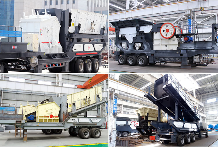 不同搭載類型的移動破碎站 不同搭載類型的移動破碎站