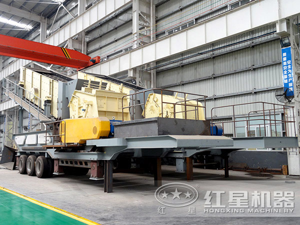 輪胎式車(chē)載移動(dòng)打石機(jī)車(chē)間圖 輪胎式車(chē)載移動(dòng)打石機(jī)車(chē)間圖