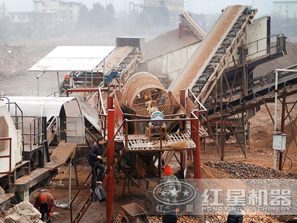 移動打石子機現(xiàn)場處理建筑垃圾 移動打石子機現(xiàn)場處理建筑垃圾