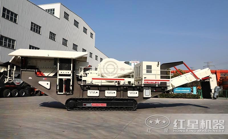 移動磕石機的場內(nèi)展示圖