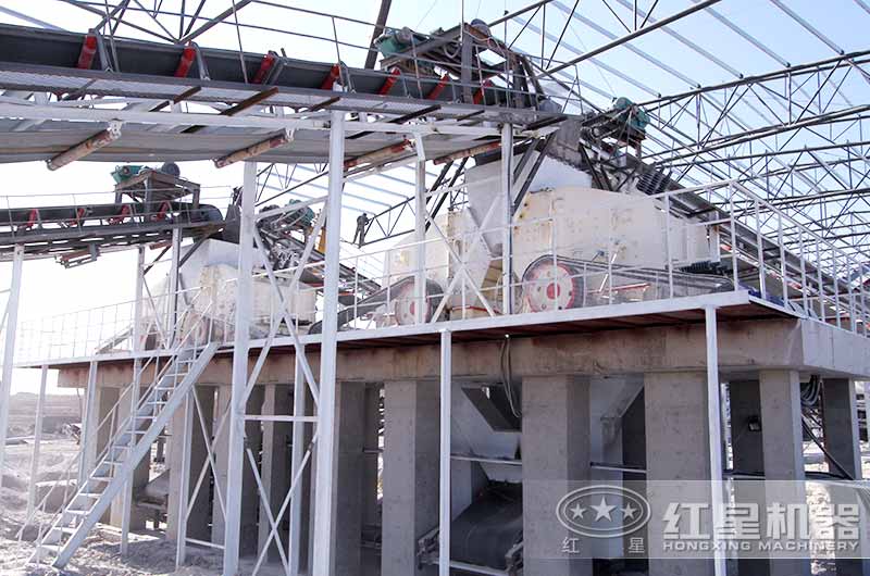 搭配雙反擊的碎石生產(chǎn)線