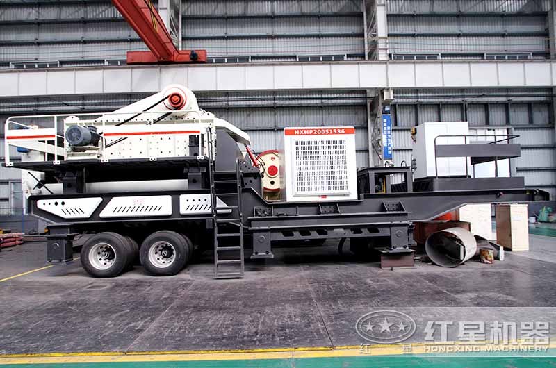 大型移動環(huán)保碎石破碎機設(shè)備展示