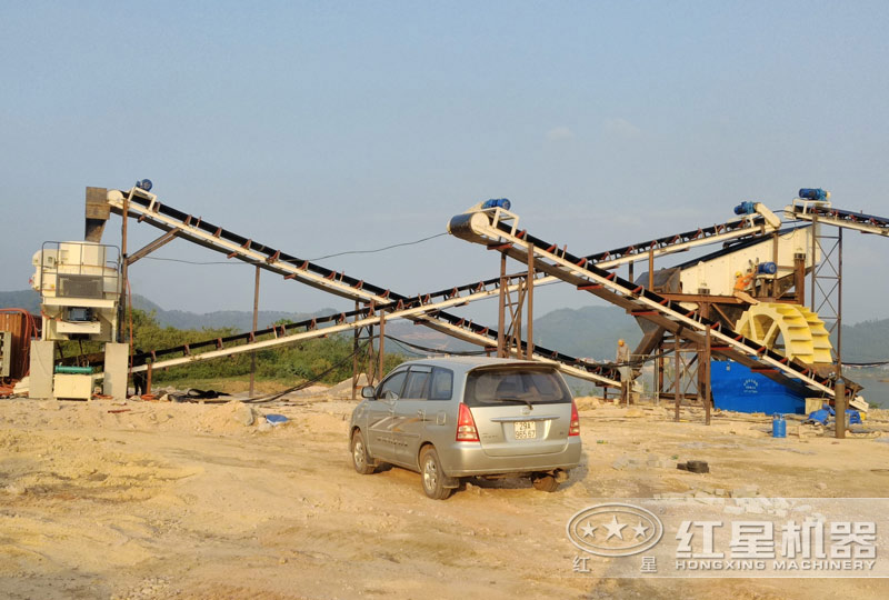 洗砂機(jī)作業(yè)現(xiàn)場 洗砂機(jī)作業(yè)現(xiàn)場