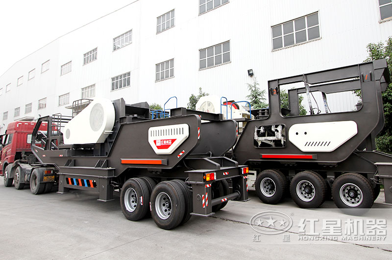 移動石料破碎設備發(fā)貨圖