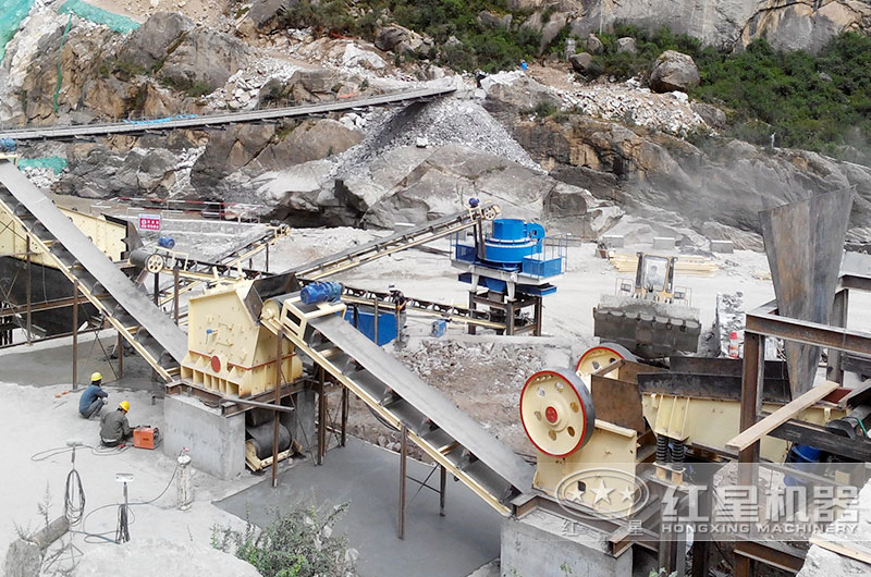 砂石生產(chǎn)線現(xiàn)場(chǎng)