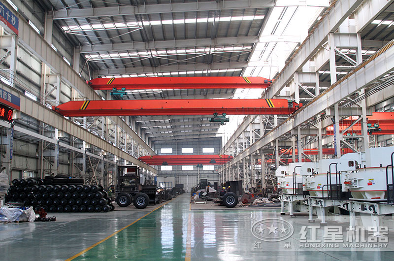 紅星機(jī)器鵝卵石制砂機(jī)車間 紅星機(jī)器鵝卵石制砂機(jī)車間