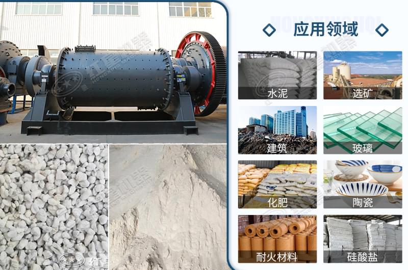 濕式球磨機可應用領域 濕式球磨機可應用領域