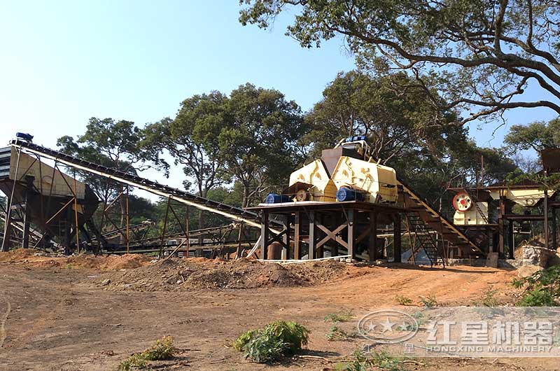 石頭破碎機(jī)生產(chǎn)現(xiàn)場