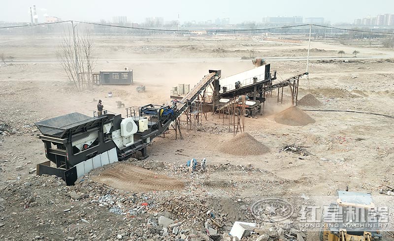 輪胎式移動破生產現場 輪胎式移動破生產現場